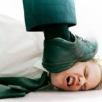 Person getting crushed